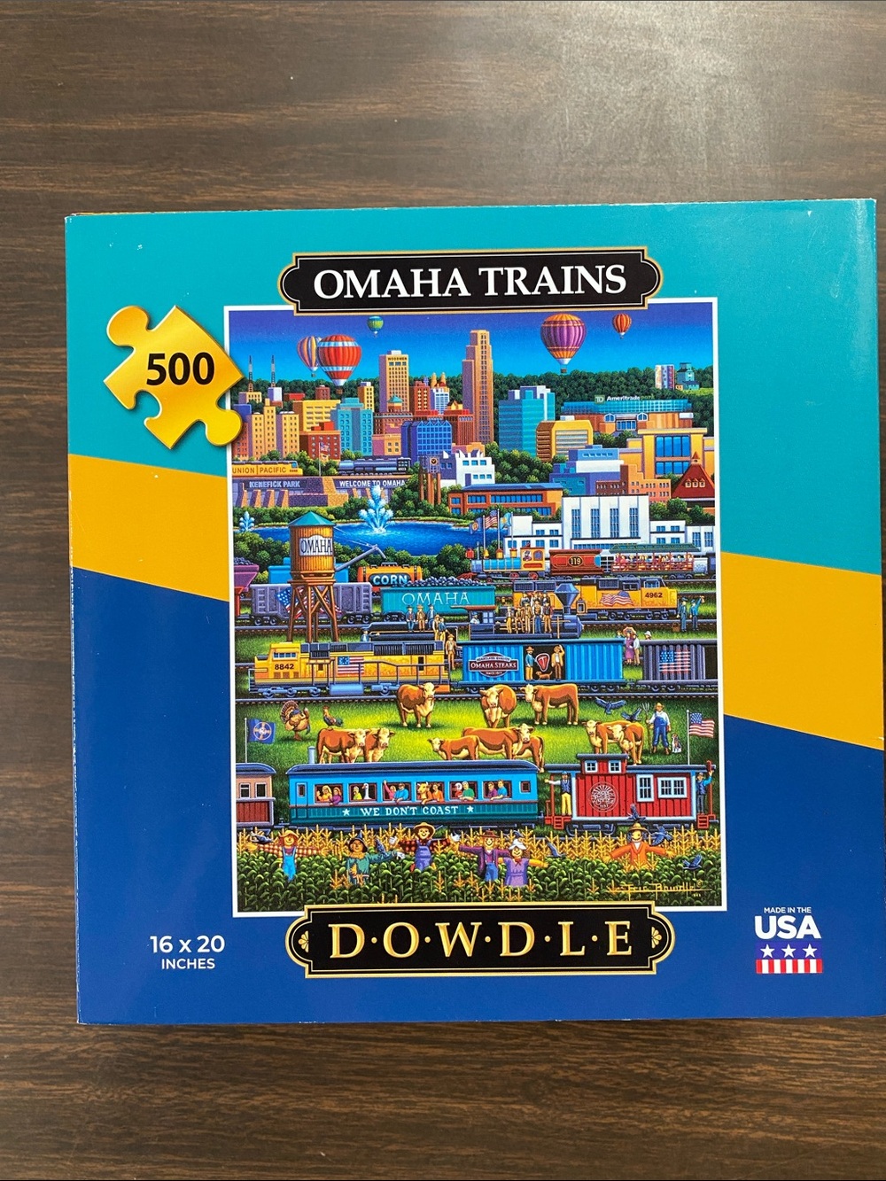 Dowdle Omaha Trains 500 Piece Jigsaw Puzzle 2022 NEW